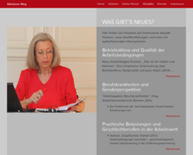 Webseite Marianne Weg