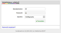 Kundenzentrum Login