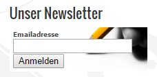 Newsletter Anmeldung